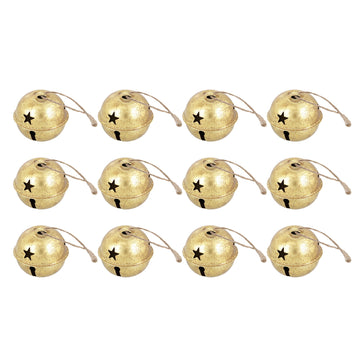 144 Bulk Count of 1 Jumbo Sized Gold Metal Jingle Bells for Festive D –  Christian Book And Toys