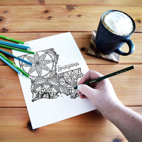 louisiana coloring page