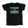 Veterans with Warren Black Unisex T-shirt with Liberty Green type. (4455136559213)