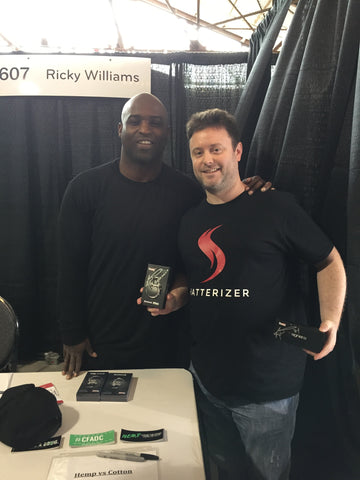 ricky williams, cannabis life conference 2017, yocan, the shatterizer, shatterizer 