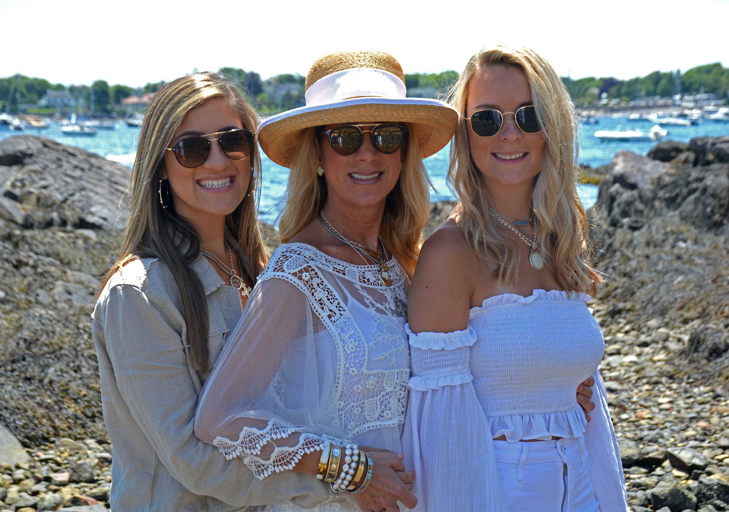 Lia Davis Lombara with her two daughters, Lexi and Taylor