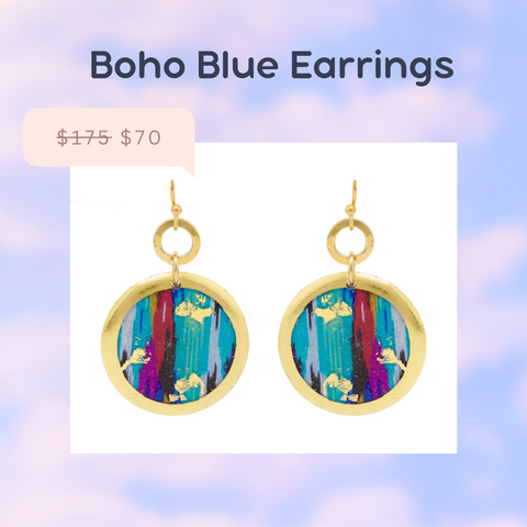 Boho Blue Earrings