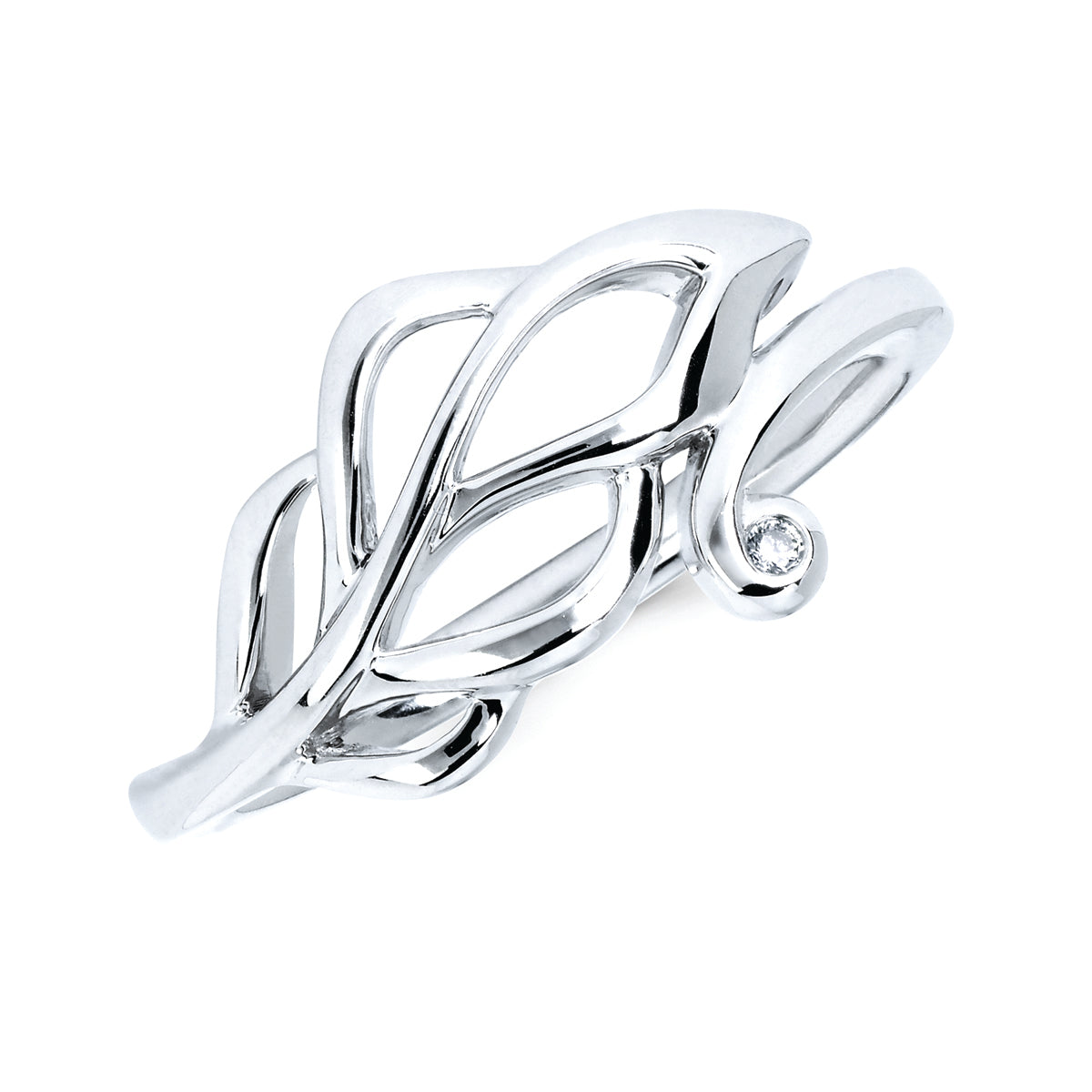 Diva Diamonds® Feather Ring – Jewelry Creations Inc