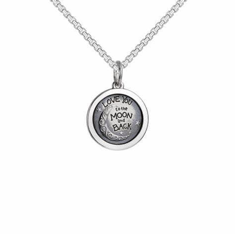 Love you to the moon and back pendant