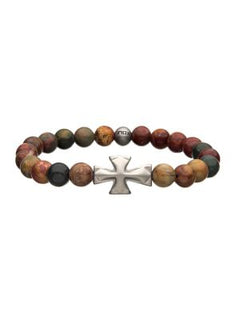 Picasso Jasper Bead Bracelet