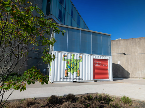Seneca College x Just Vertical Shipping Container Farm