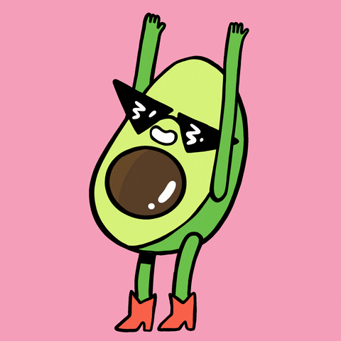 fresh avocado dancing