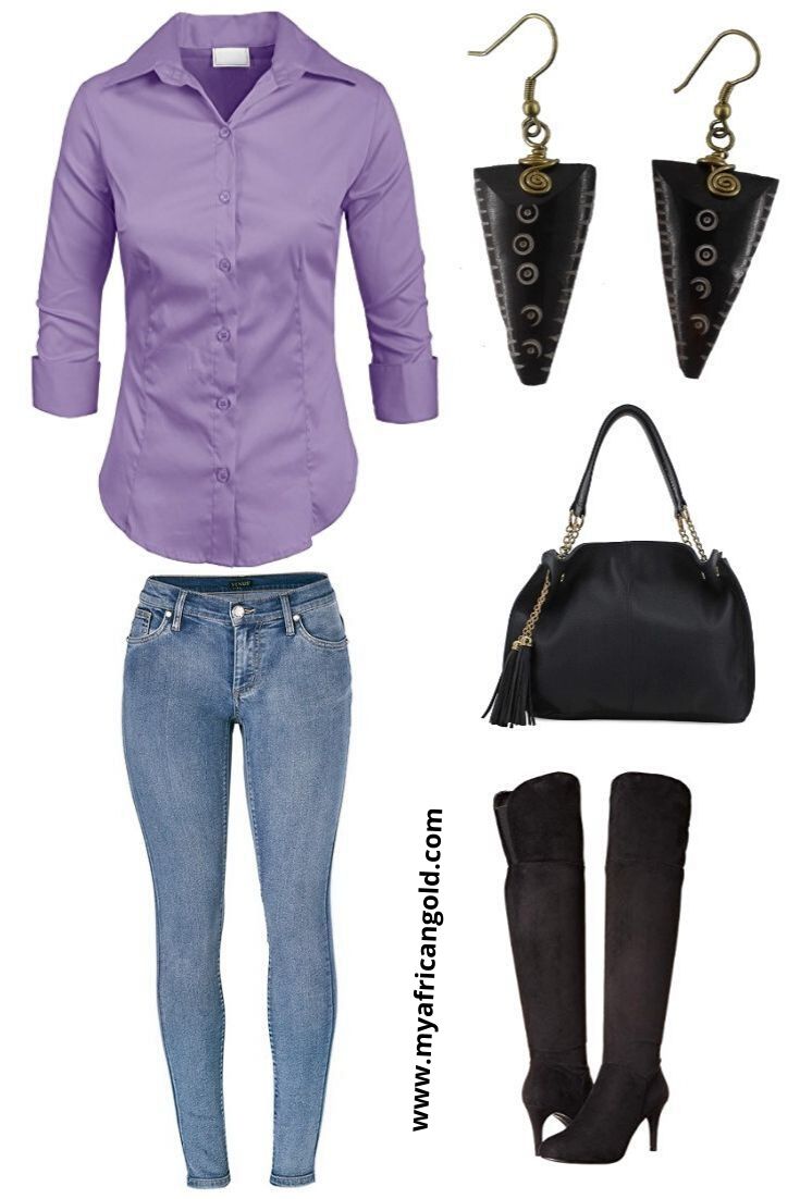 over the knee outfit idea
