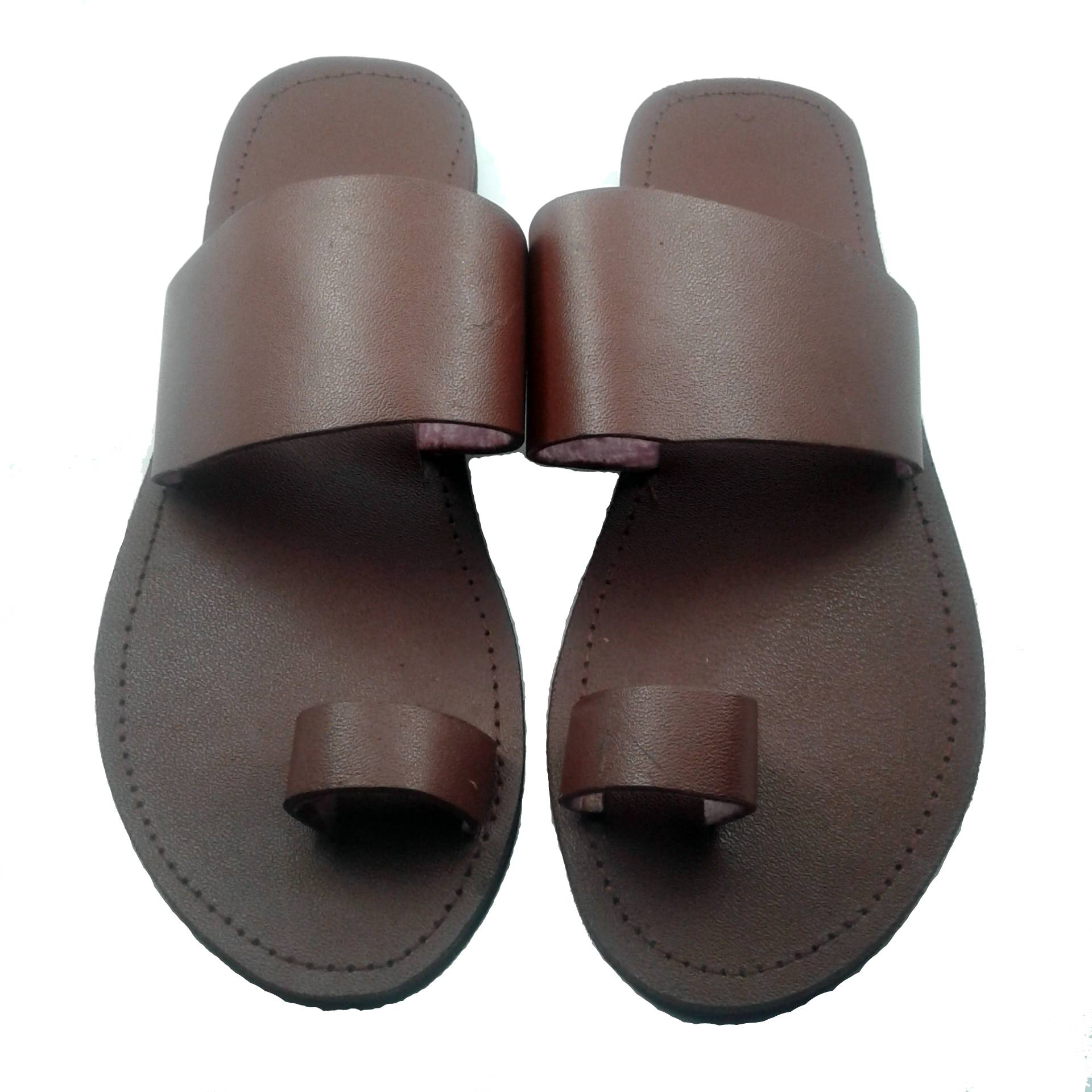 leather toe ring sandals