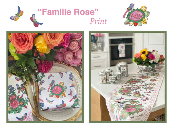 Famille Rose Diga Linda Linens