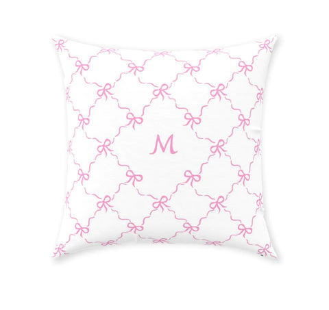 personalized Rose Bows Pillow