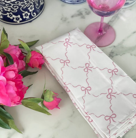 Rose Bows Napkin by Diga Linda