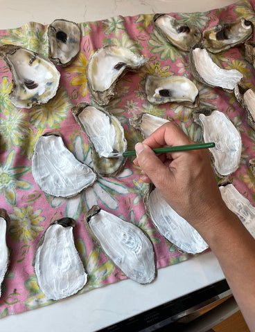Decoupage oysters project