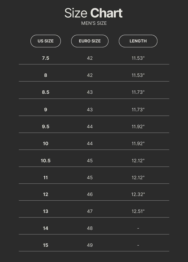 Luke size chart