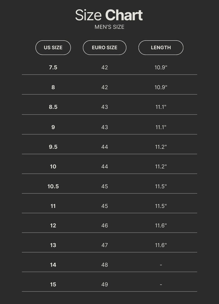 arvin size chart