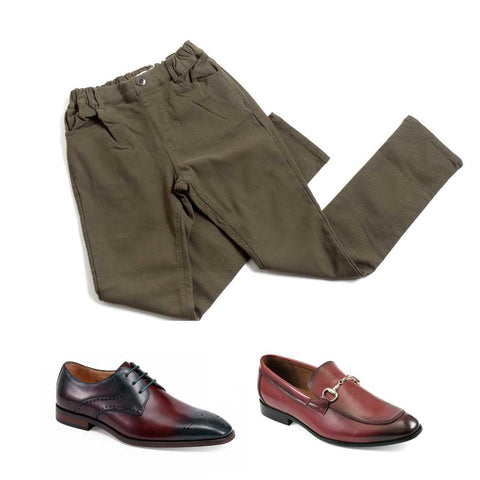 chinos and khakis with men shoes