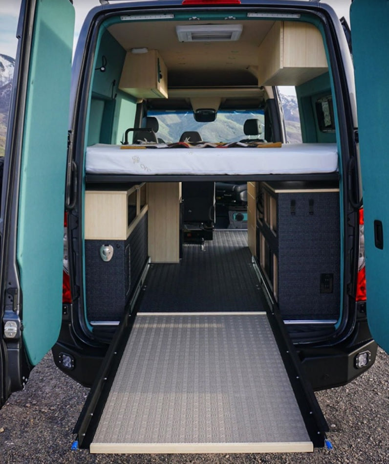 sprinter van slide out tray