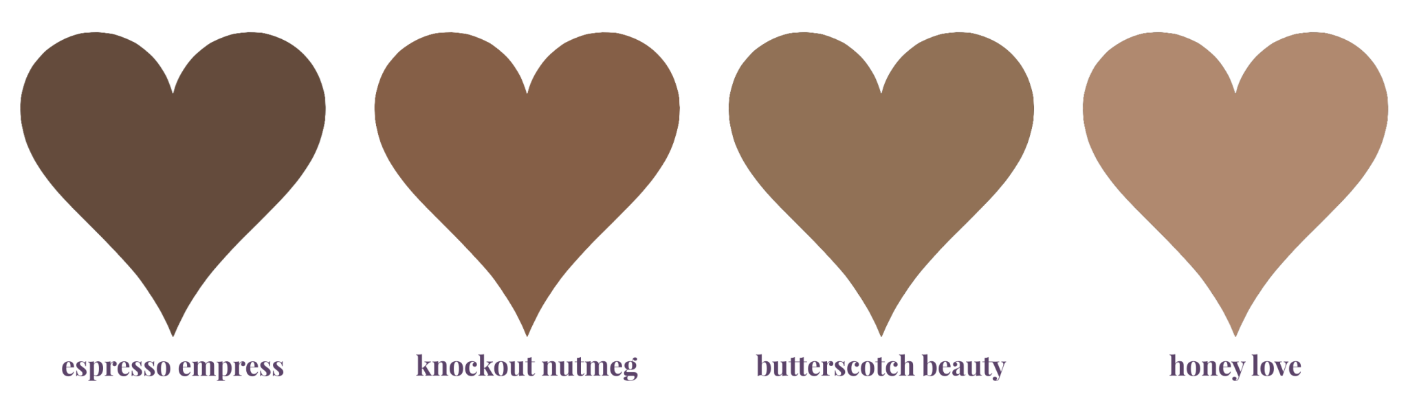 Four Shades of Brown Bras