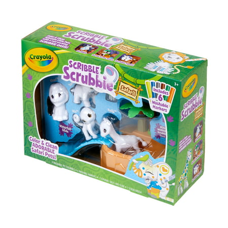 Crayola Scribble Scrubbie Pets Safari Treehouse, Toy Storage Case, Gift for  Kids