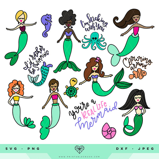 Download Diy Mermaid Infusible Ink Tote Bag Printable Crush