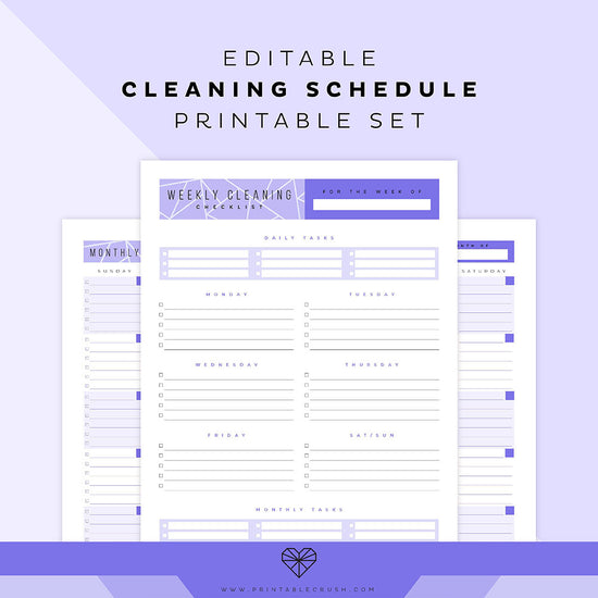 Kitchen Cleaning Schedule + Printable Checklist • Craving Some Creativity