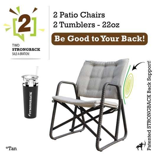 STRONGBACK Folding Patio Rocker: Experience Ultimate Comfort and Luxury