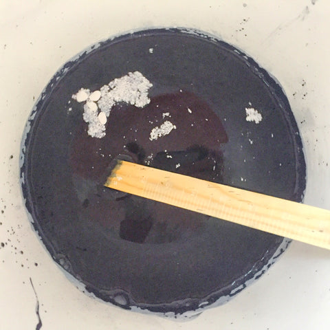 adding carbon hydroxide to indigo 