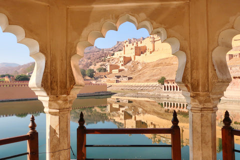entrance to the Amer Fort Jaipur, photo taken by Melanie DiSalvo