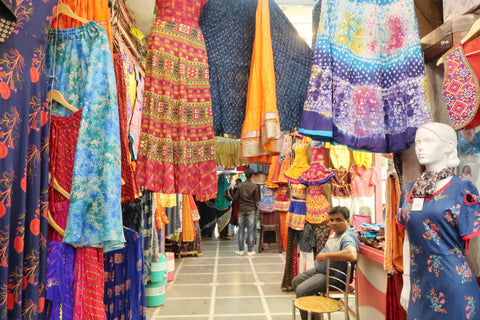 clothing at jaipur shopping markets