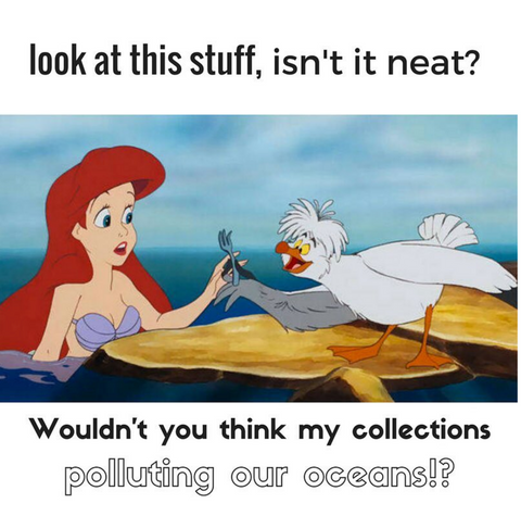 ariel ocean plastic meme