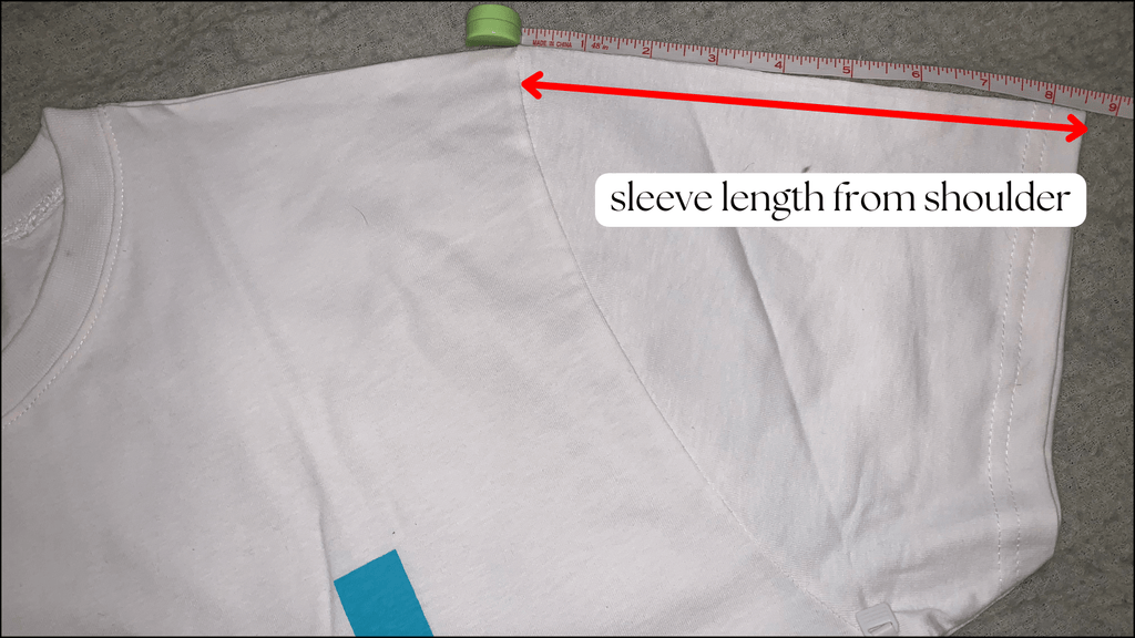 how to measure top of sleeve length