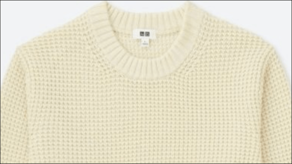 rib knit collar for stability and anti stretch
