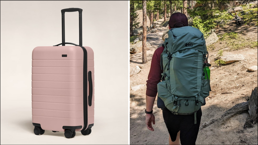 suitecase vs backpack