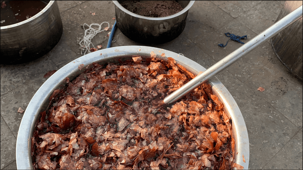 zero waste natural plant dye made of onions