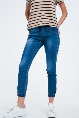 womens denim jogger