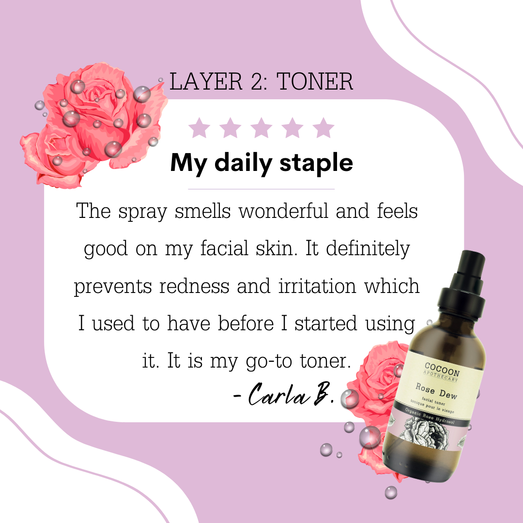 rose dew facial toner