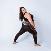 Plus size leggings based on the field armor of Henry VIII