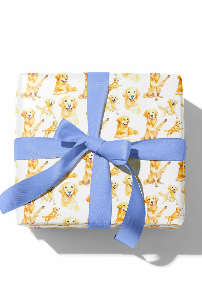 Golden Retriever Gift Wrap Sheets