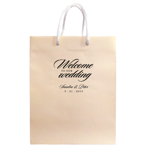 Personalized Welcome to our Wedding Bags