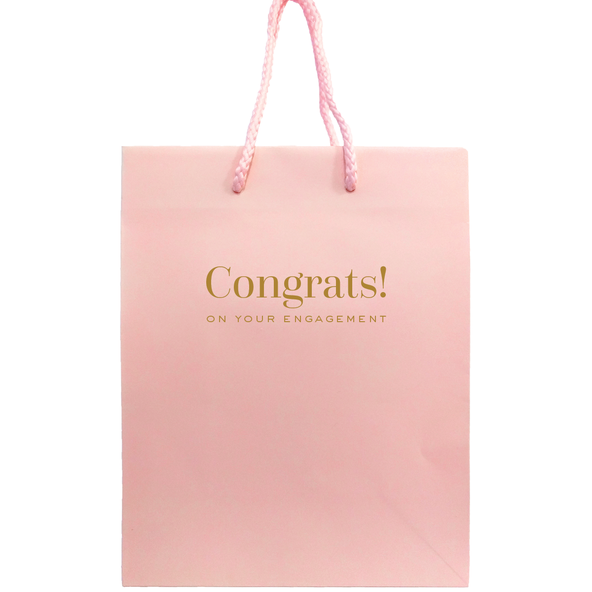 pink and gold gift bags