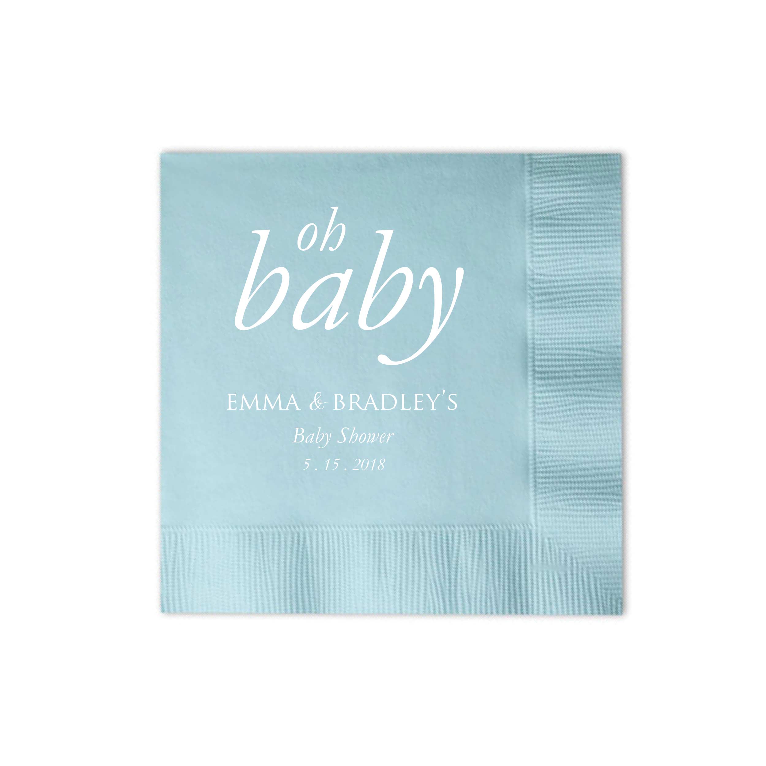 personalized baby shower napkins cheap