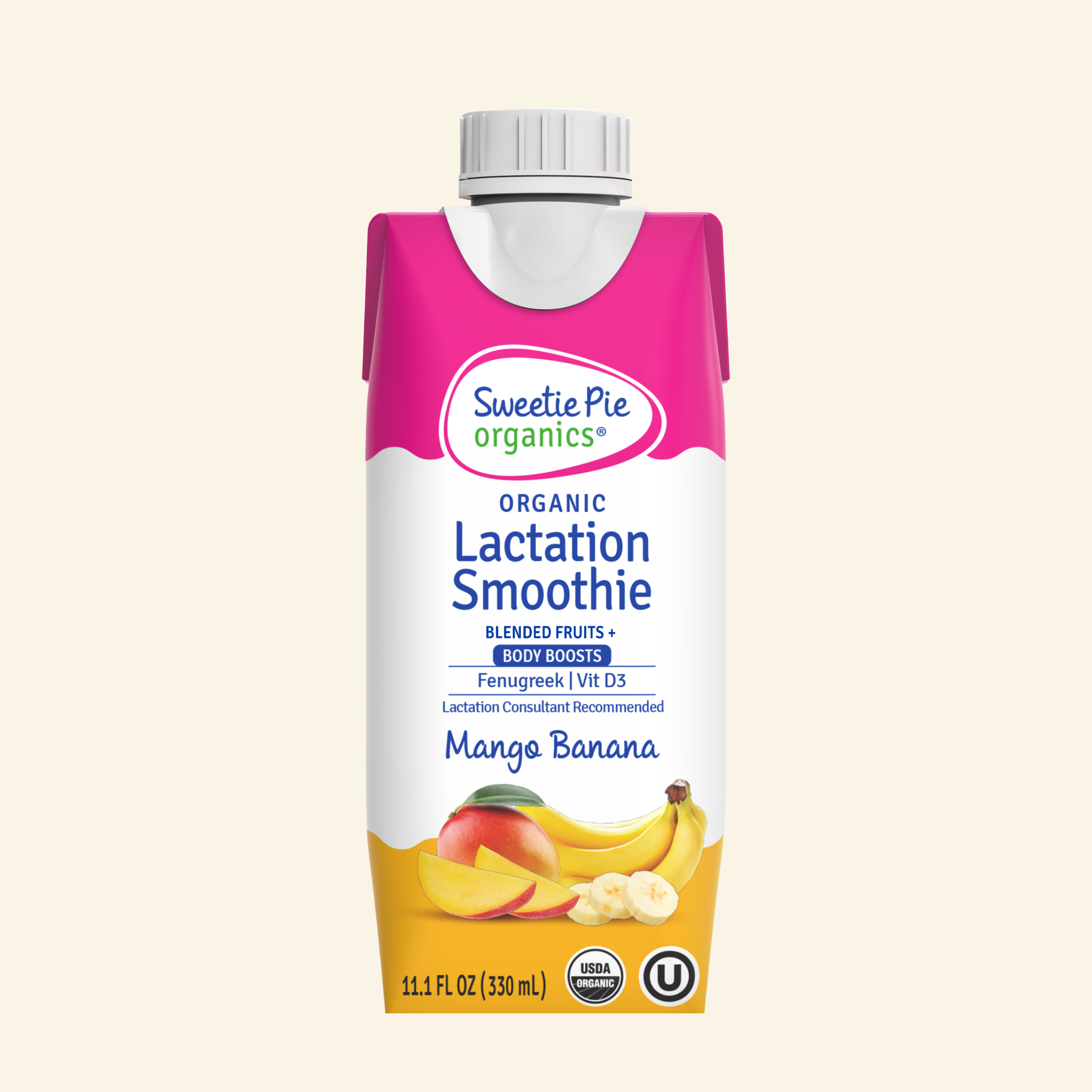 Sweetie Pie Organics® Lactation Smoothie – Mango Banana - Sweetie Pie Mom product image