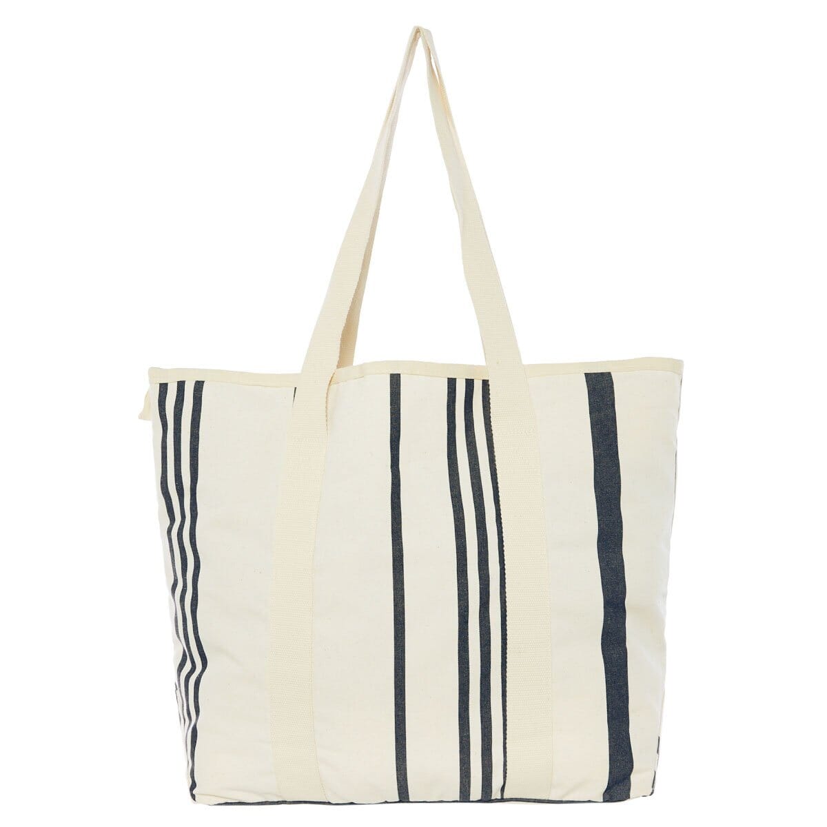 Beach Bag with Vintage Black Stripes | Business & Pleasure Co