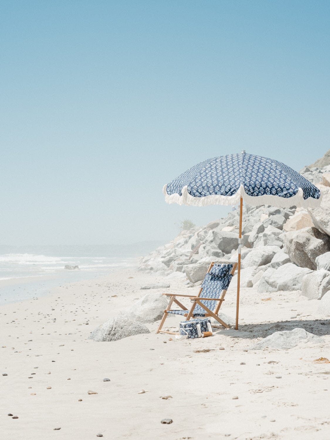 The Premium Beach Umbrella - SCF Block Print