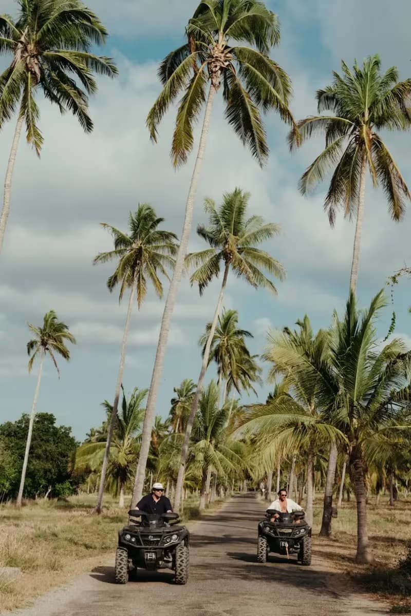 Ollie and Lach on ATVs