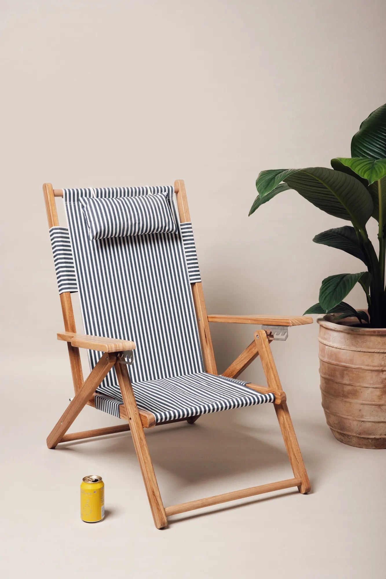 Navy Striped Tommy Chair