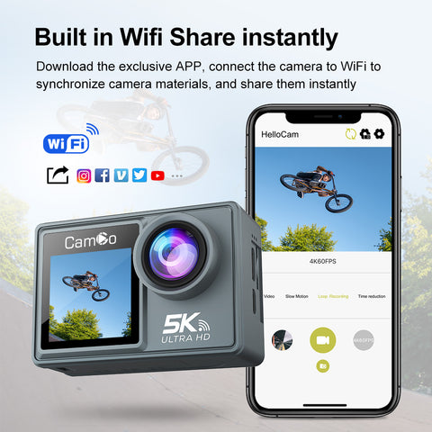 CamGo 4K HD Wifi Sports Action Camera