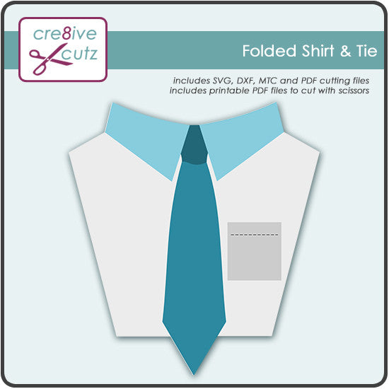 new freebie folded shirt tie svg cutting file cre8ive cutz