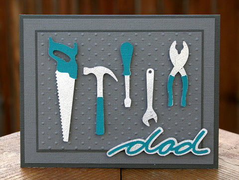 Birthday Card for Dad using Tools of the Trade SVG Cutting File