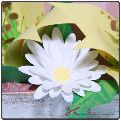 Download Spring Floral Candle Centerpiece 3d Papercraft Project Cre8ive Cutz